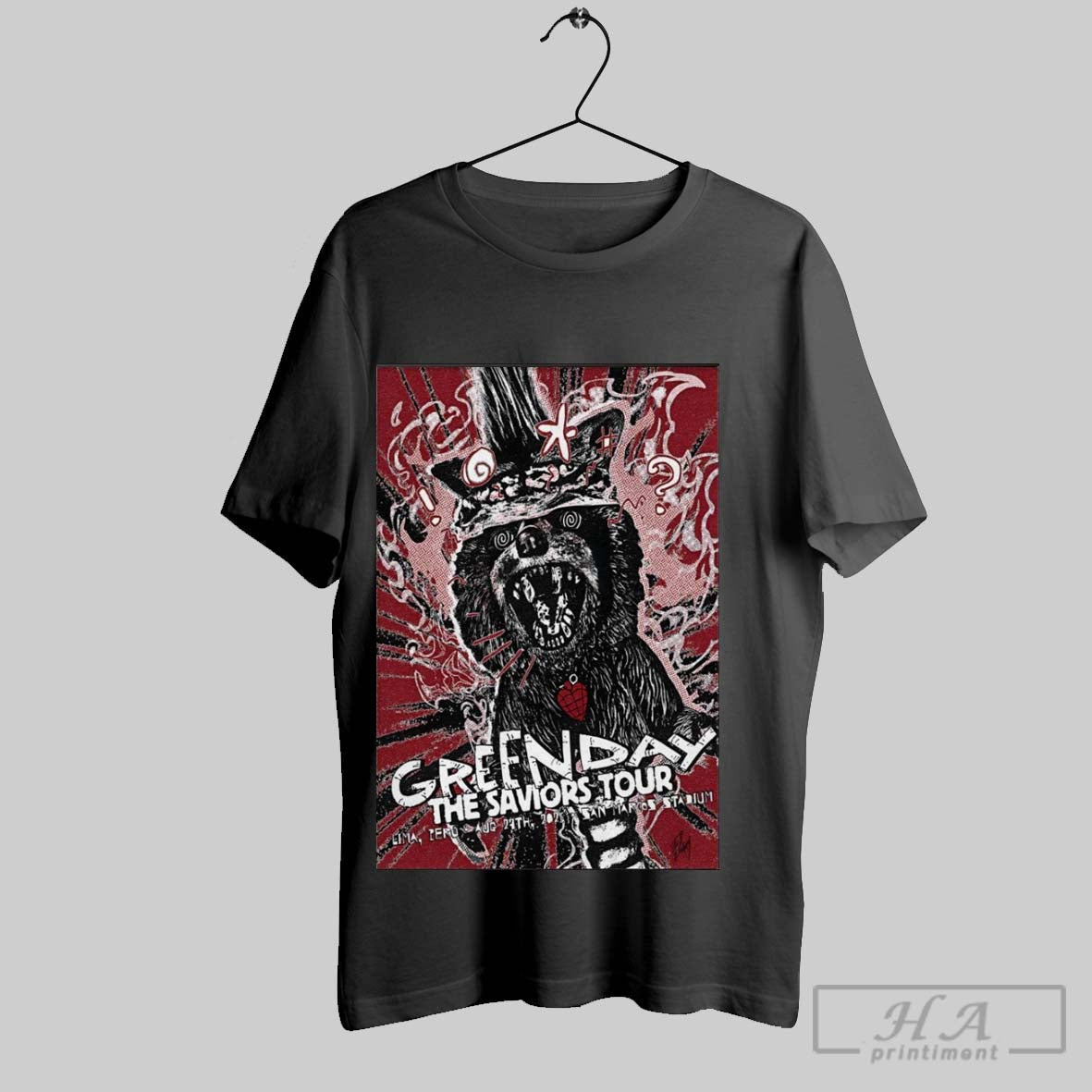 Trendy Poster Green Day Estadio San Marcos Stadium Lima Peru August