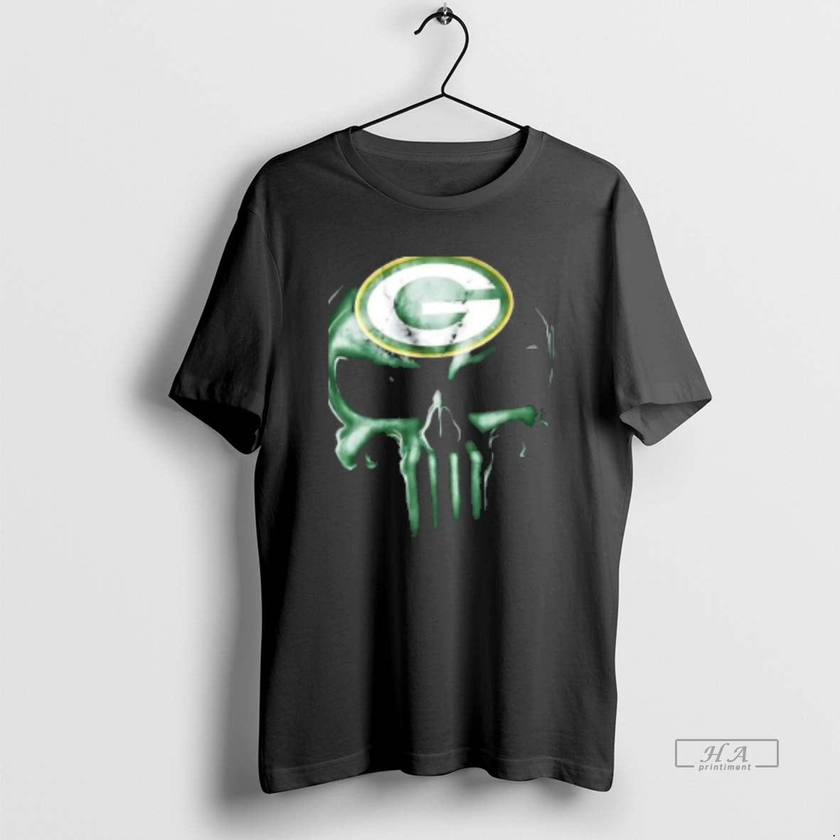 Trendy Punisher Skull X Green Bay Packers Football Horror Halloween