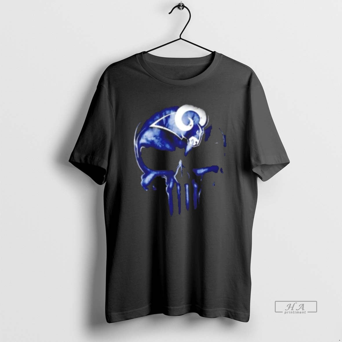 Trendy Punisher Skull X Los Angeles Rams Football Horror Halloween