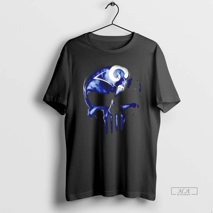Trendy Punisher Skull X Los Angeles Rams Football Horror Halloween