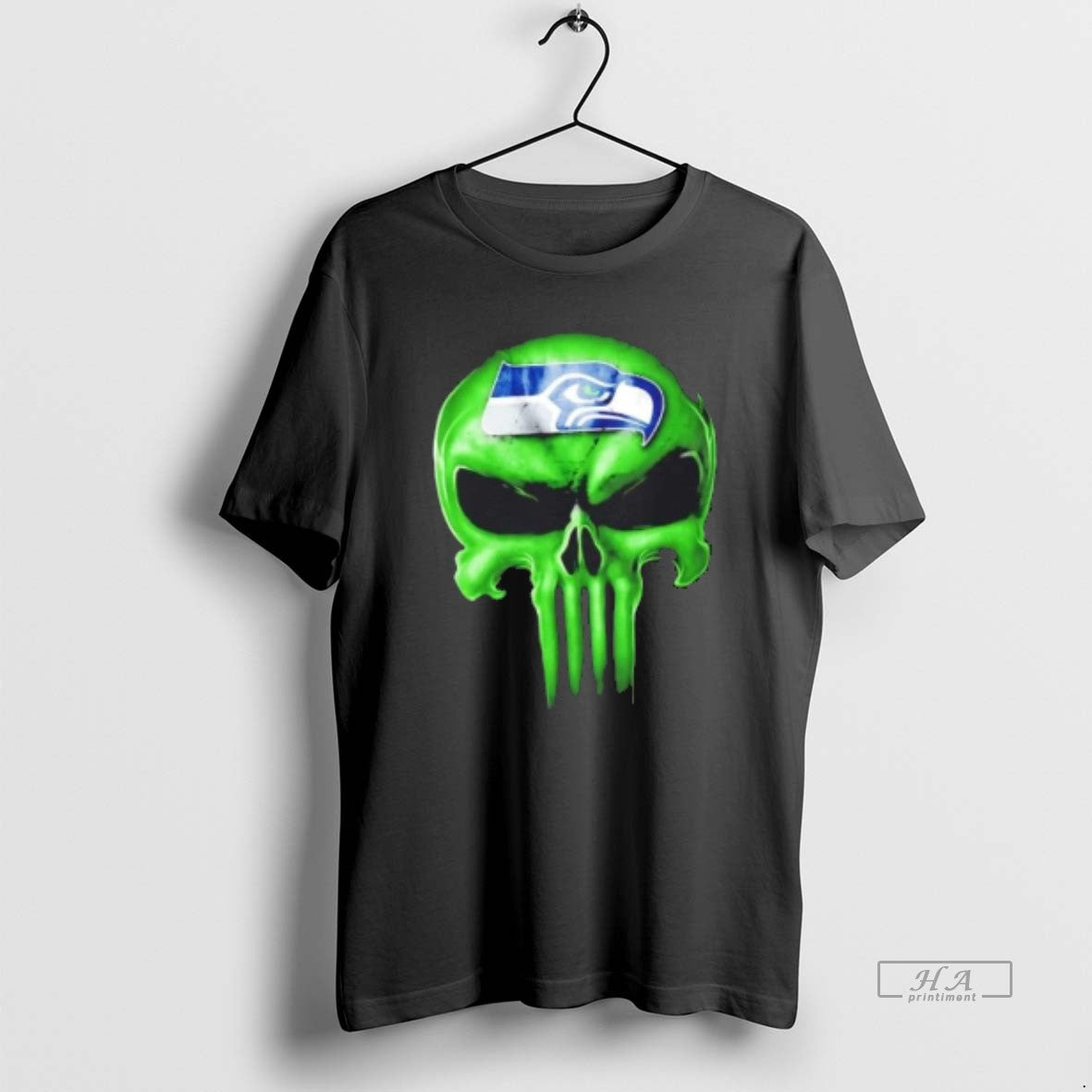 Trendy Punisher Skull X Seattle Seahawks Football Horror Halloween