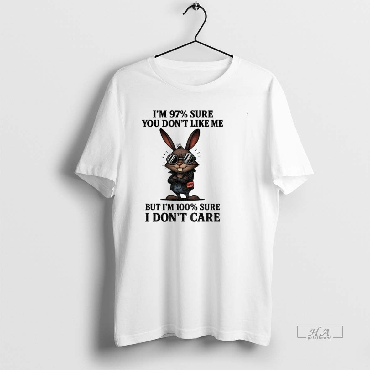 Trendy Rabbit Im 97 Sure You Dont Like Me But Im 100 Sure Tank Top
