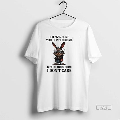 Trendy Rabbit Im 97 Sure You Dont Like Me But Im 100 Sure Tank Top