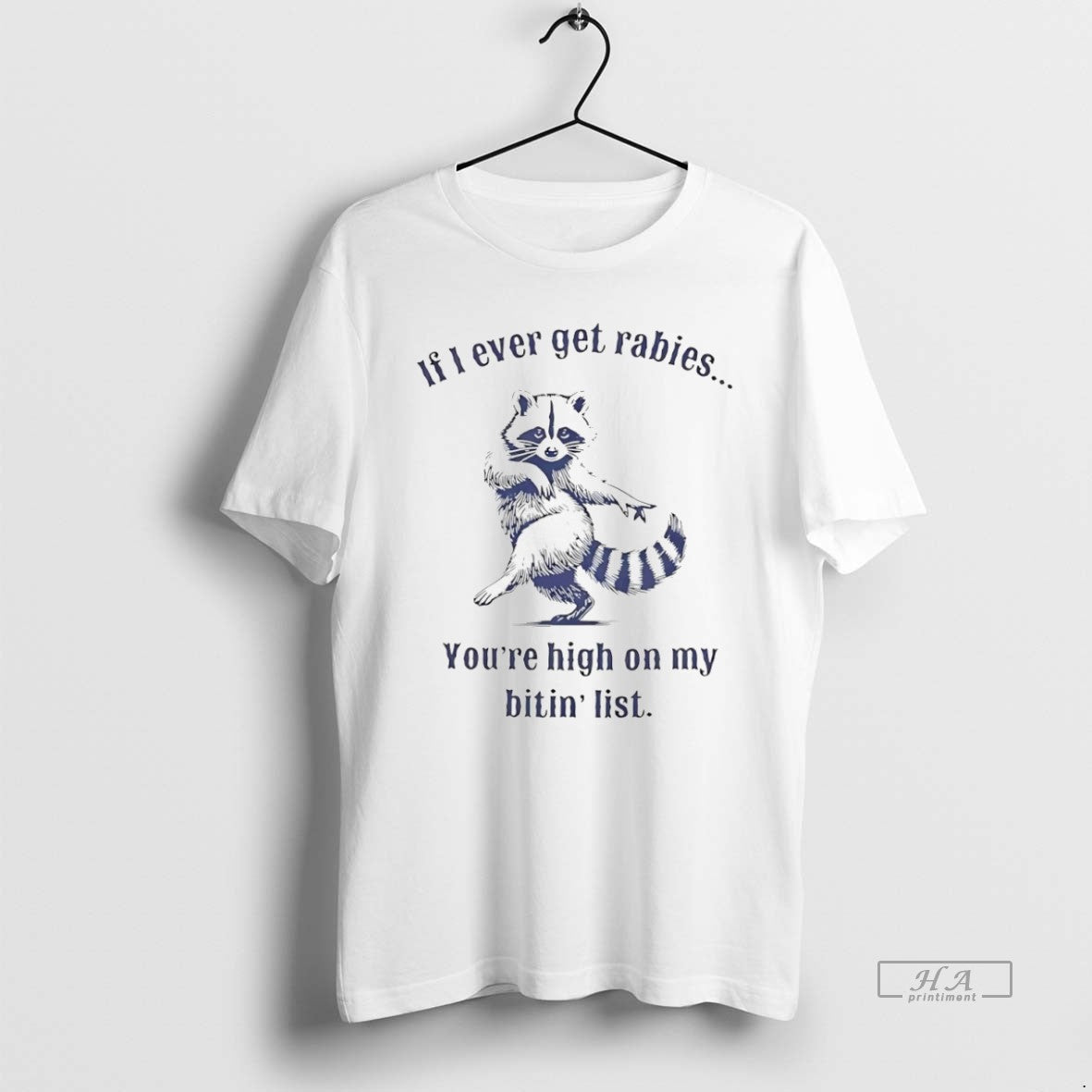 Trendy Raccoon If I Ever Get Rabies Youre My Biting List Tank Top