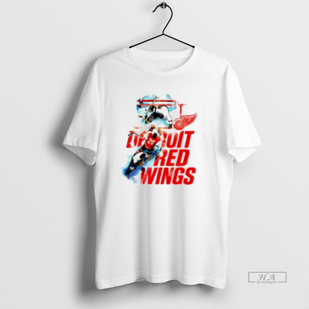 Trendy Sana X Detroit Red Wings Hockey Tee Vintage Look