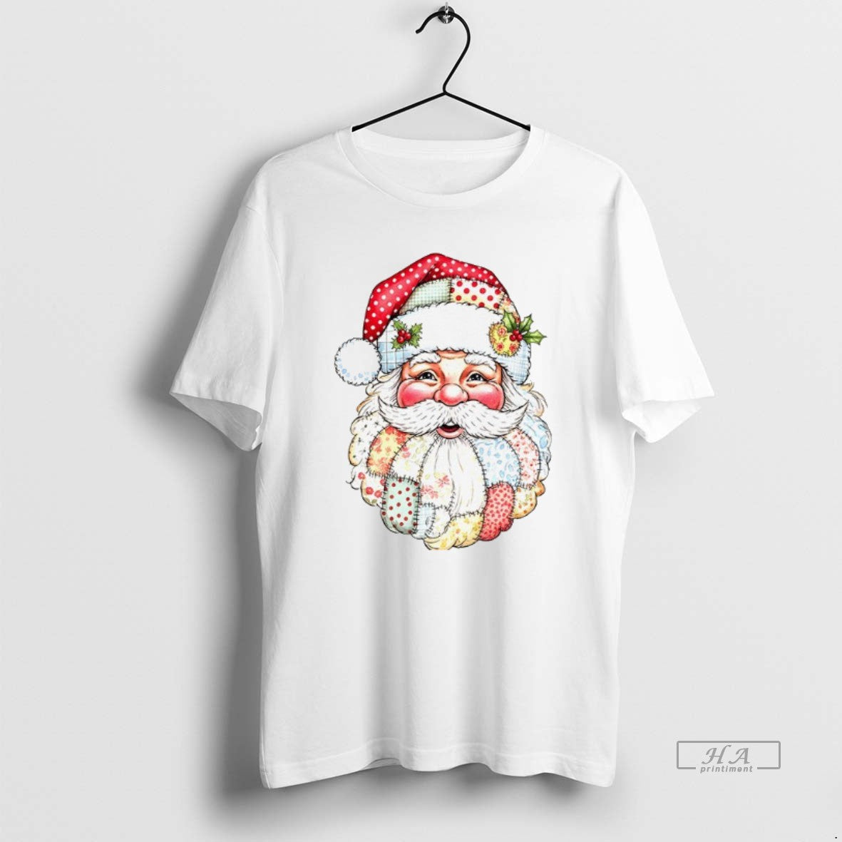 Trendy Santa Claus Big Head Merry 2025 TShirt Trendy Look
