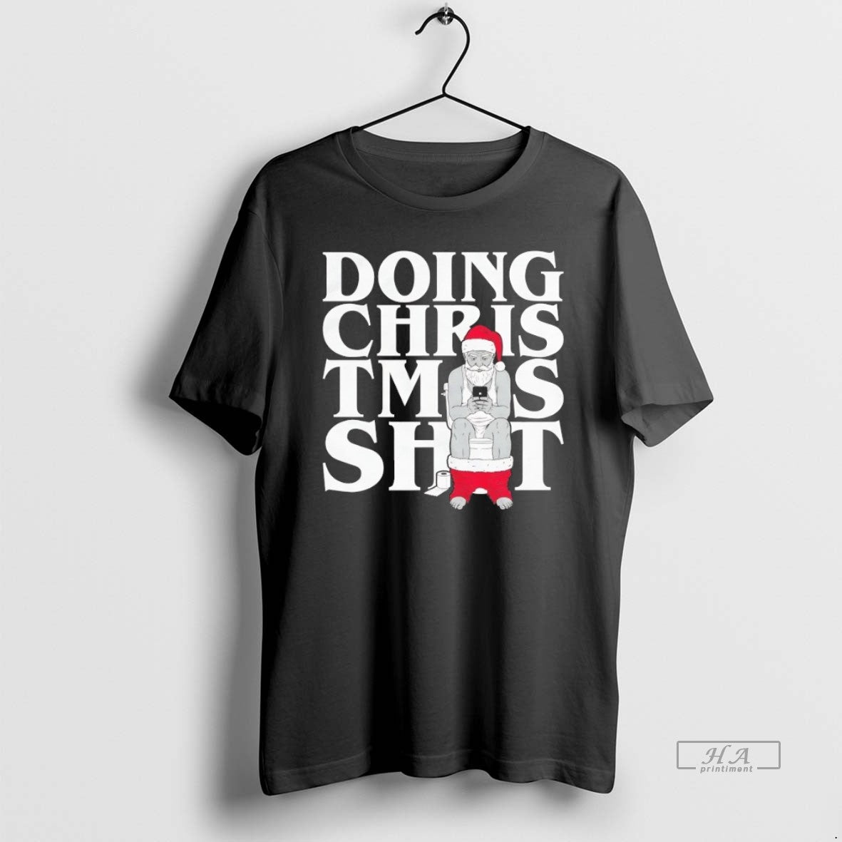 Trendy Santa Claus Toilet Doing Shit Tee Exclusive Fashion