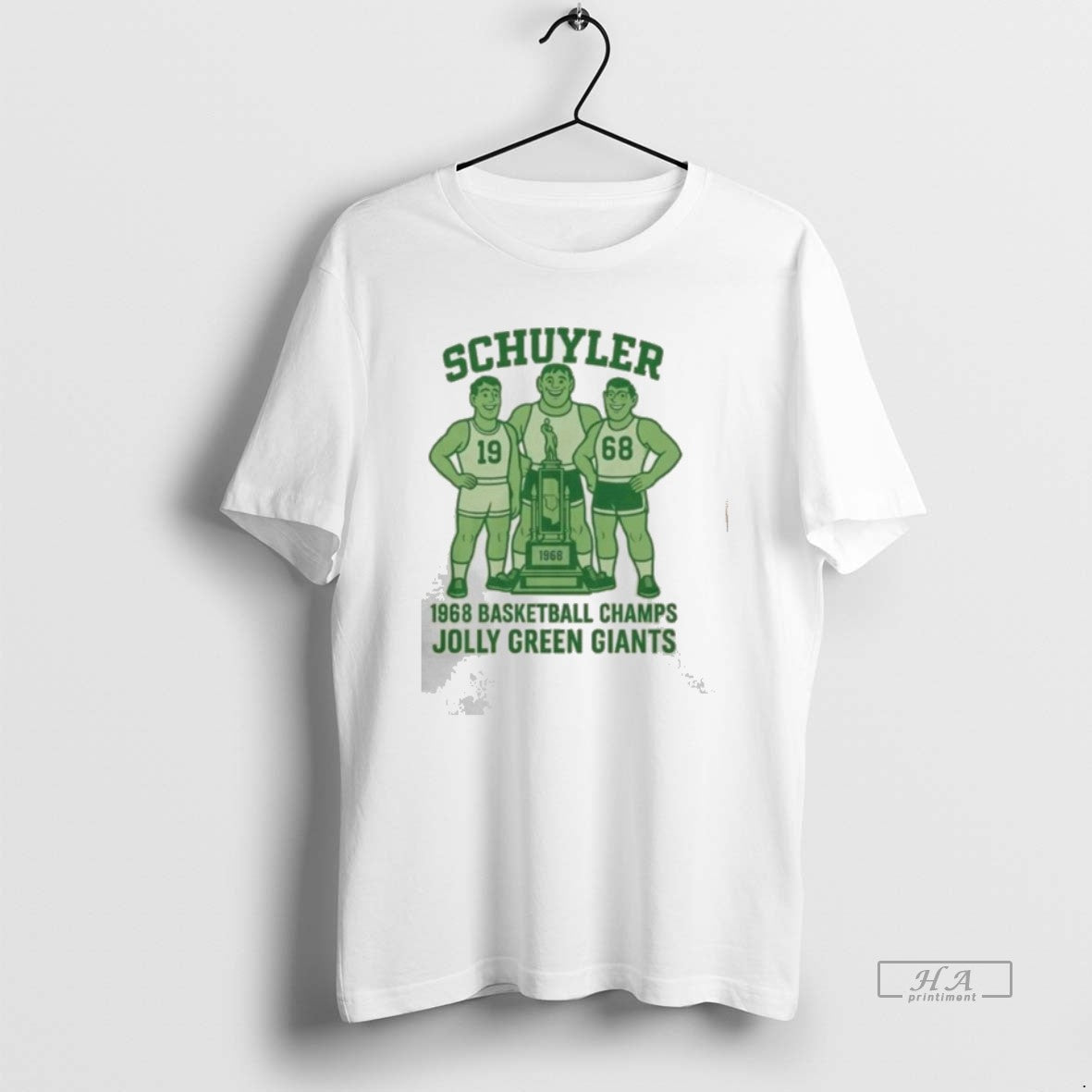 Trendy Schuyler Jolly Green Giants Basketball Champs 1968 Tank Top