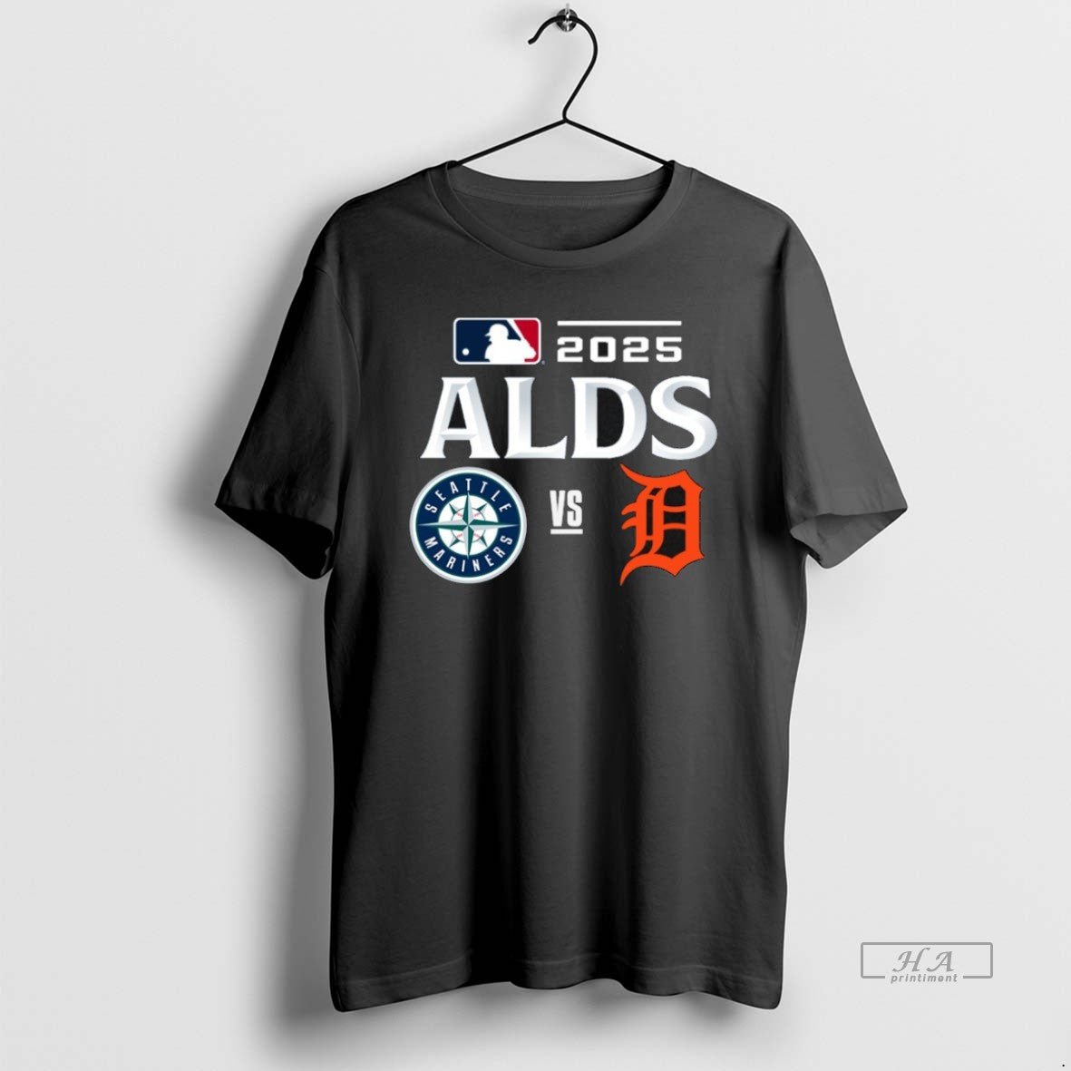 Trendy Seattle Mariners Vs Detroit Tigers 2025 Mlb Alds Matchup Tee