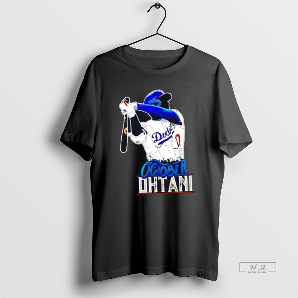 Trendy Shohei Ohtani Batting Dodgers October Ohtani Classictshirt