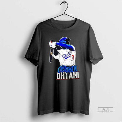 Trendy Shohei Ohtani Batting Dodgers October Ohtani Classictshirt
