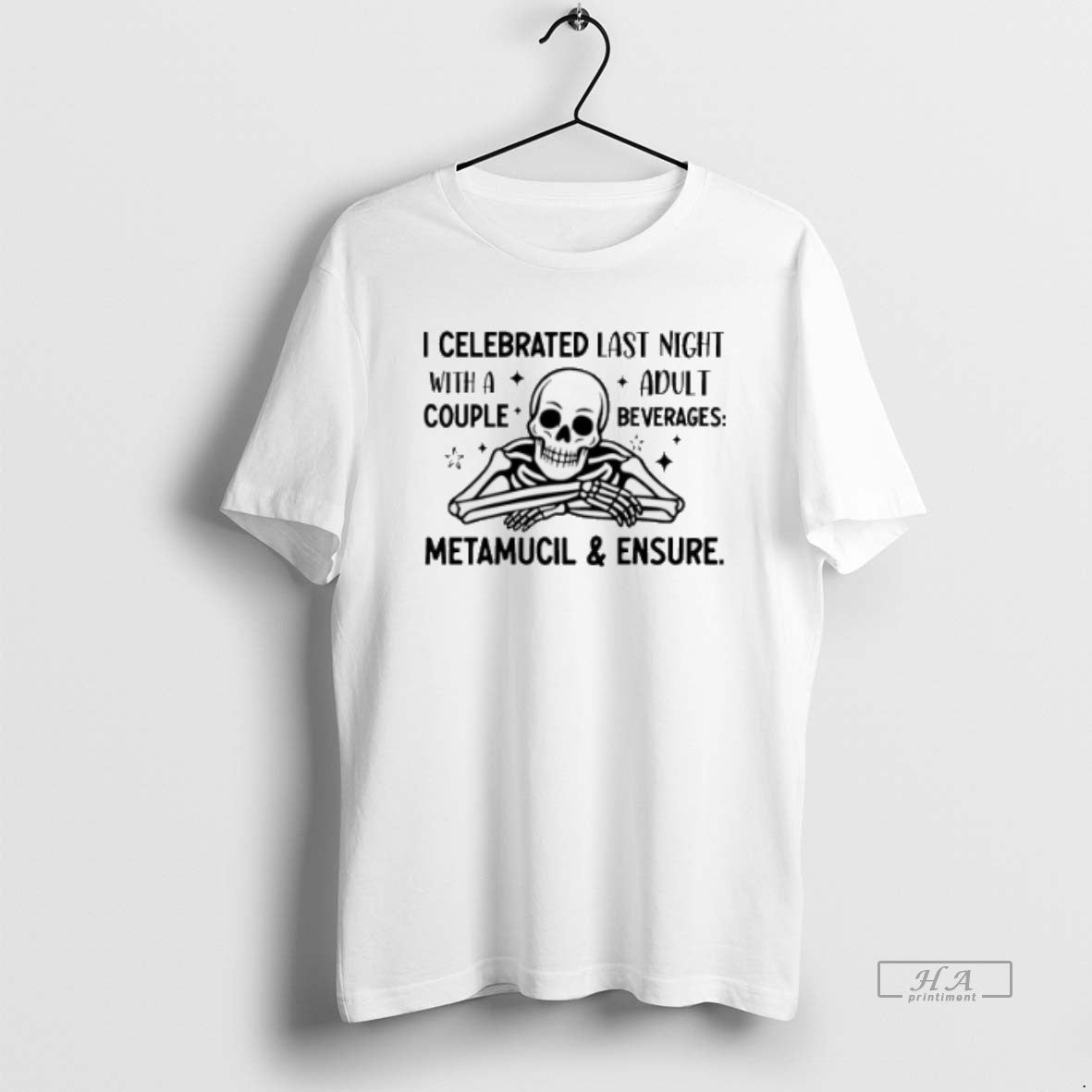 Trendy Skeleton I Celebrated Last Night Couple Beverages Sweatshirt