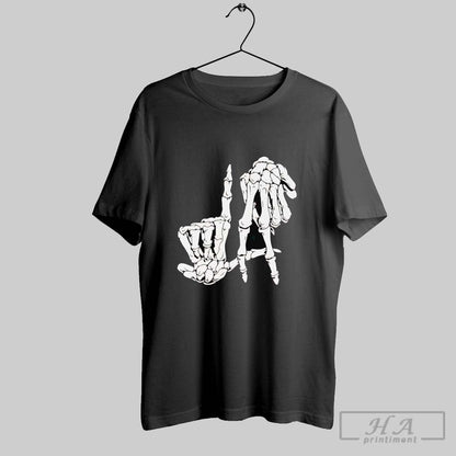 Trendy Skeleton Hand Sign Los Angeles Hoodie Vintage Apparel