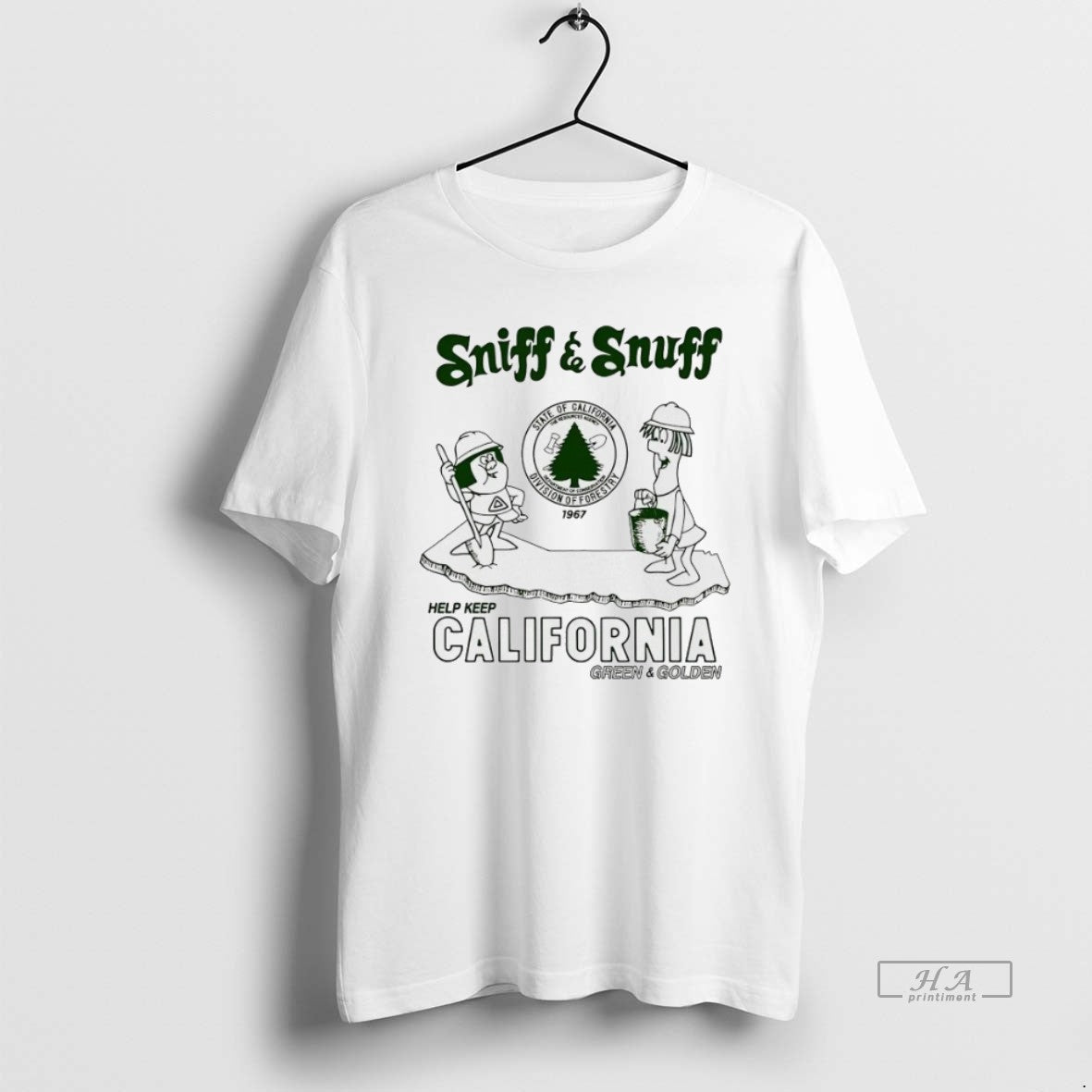 Trendy Sniff And Snuff Help Keep California Green And Golden Tank Top