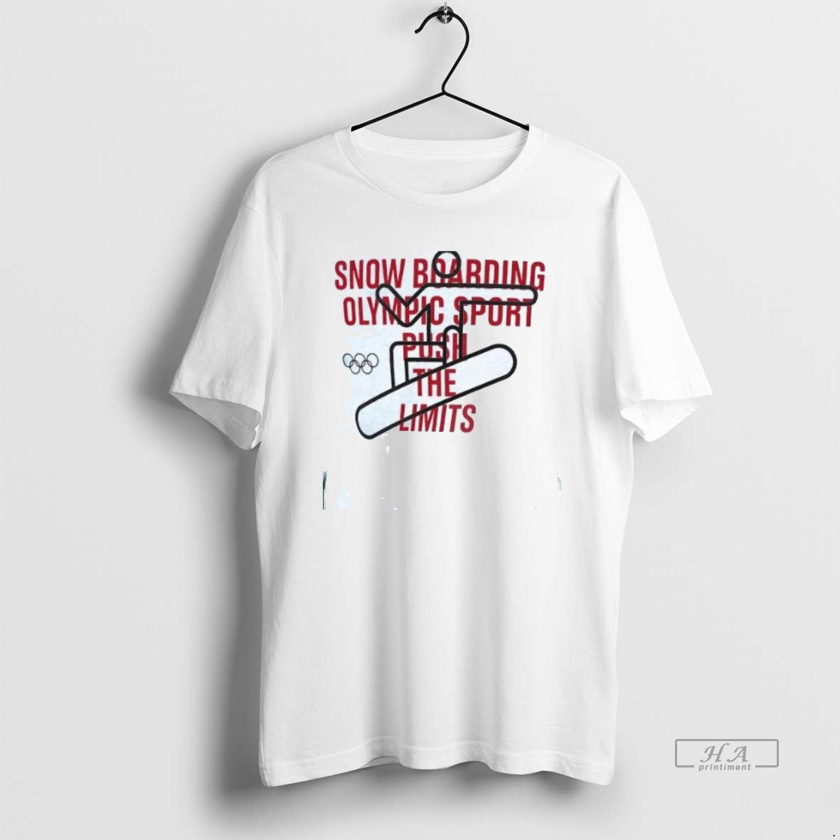 Trendy Snowboarding Olympic Sport Push Limits Hoodie Exclusive Design