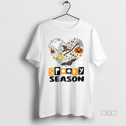 Trendy Spooky Season Ghost Pumpkin Boo Halloween 2025 Shirt Vintage