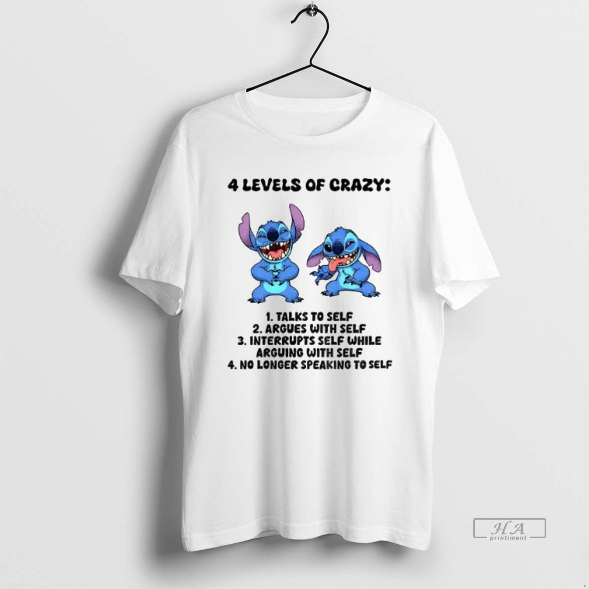 Trendy Stitch 4 Levels Crazy Talks To Self Argues Self Interrupts