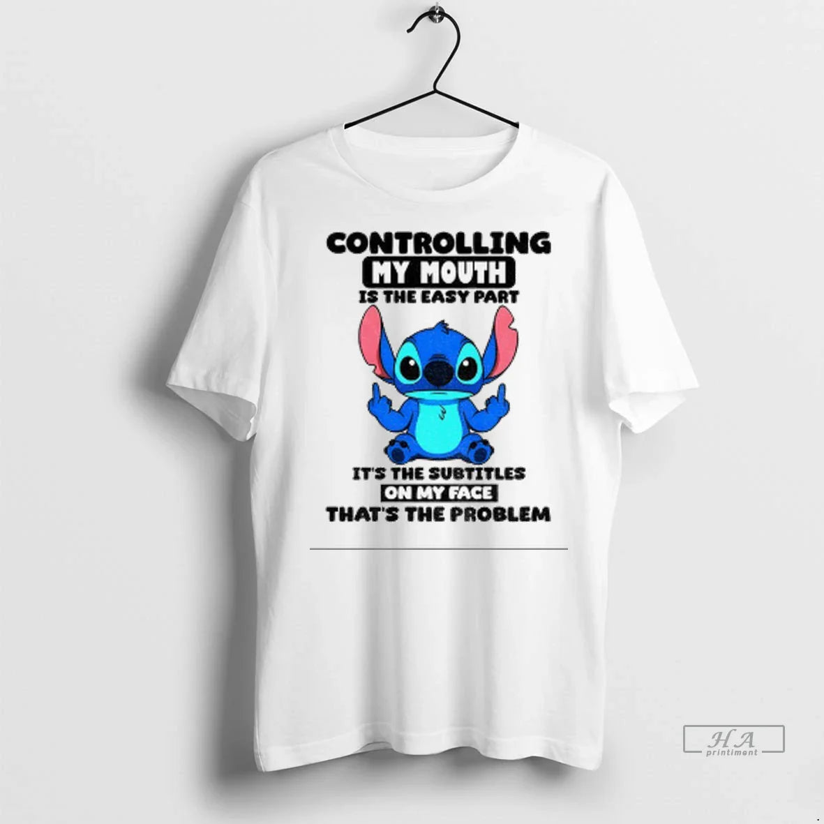 Trendy Stitch Controlling My Mouth Is Easy Part Its Subtitles My