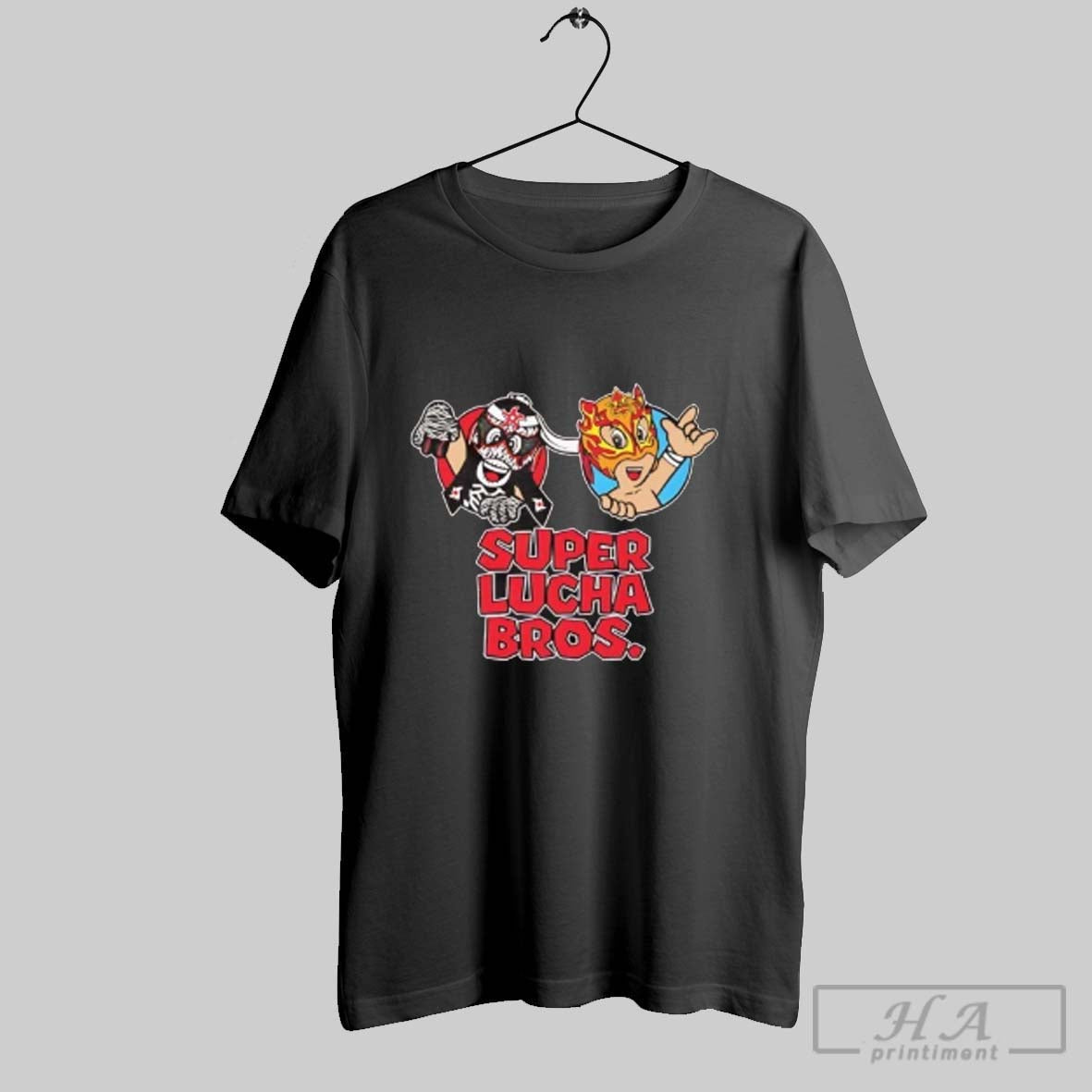 Trendy Super Lucha Bros Game Parody Long Sleeve Authentic Collection