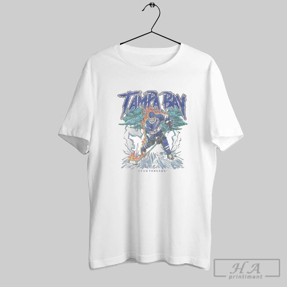 Trendy Tampa Bay Lightning Dead Threads Skeleton Shirt Modern Design