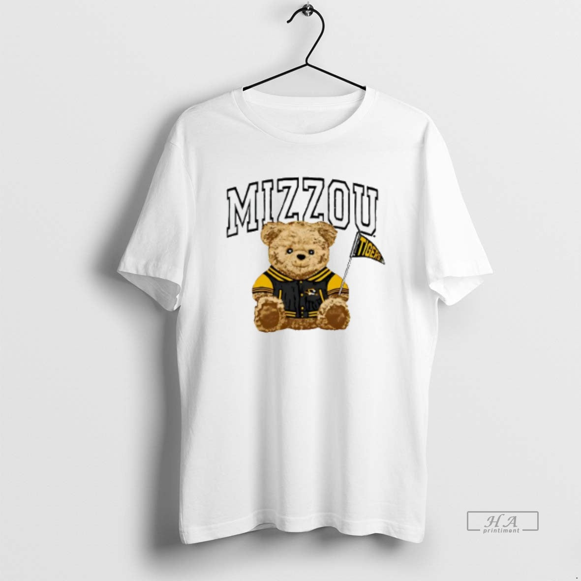 Trendy Teddy Bear Mizzou Tigers Cartoon Shirt Stylish Art