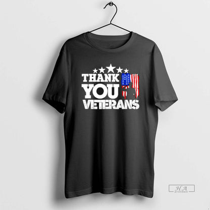 Trendy Thank You Veterans 2025 Usa Flag Tank Top Retro Outfit