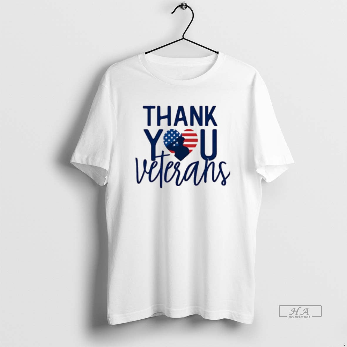 Trendy Thank You Veterans Heart TShirt Designer Art