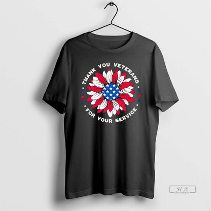 Trendy Thank You Veteran Your Service TShirt Designer Gift