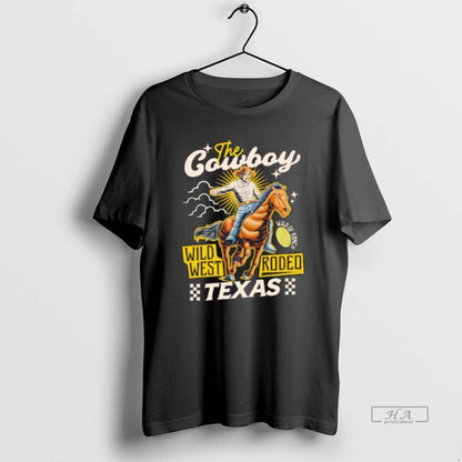 Trendy Cowboy Wild West Rodeo Texas TShirt Unique Design