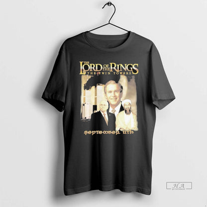 Trendy Lord Rings Twin Towers September 11Th TShirt Stylish Collection