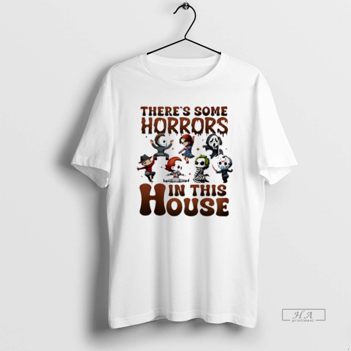 Trendy Theres Some Horrors This House Characters Halloween TShirt