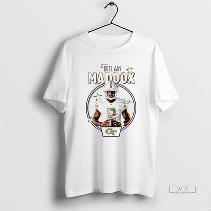 Trendy Trelain Maddox Georgia Tech Yellow Jackets Illustrated Tank