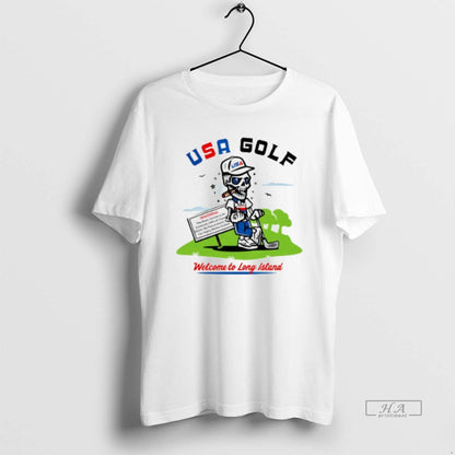 Trendy Usa Golf Welcome To Long Island Skeleton Smoking Shirt Stylish