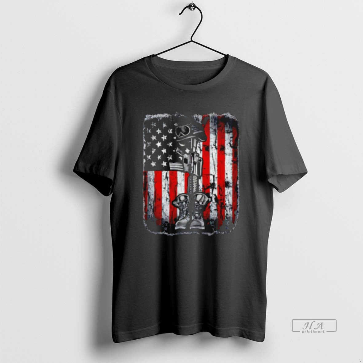Trendy United States Veteran Flag Sweatshirt Modern Art