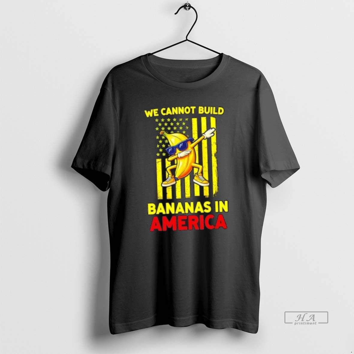 Trendy We Cannot Build Bananas America Flag Sweatshirt Modern