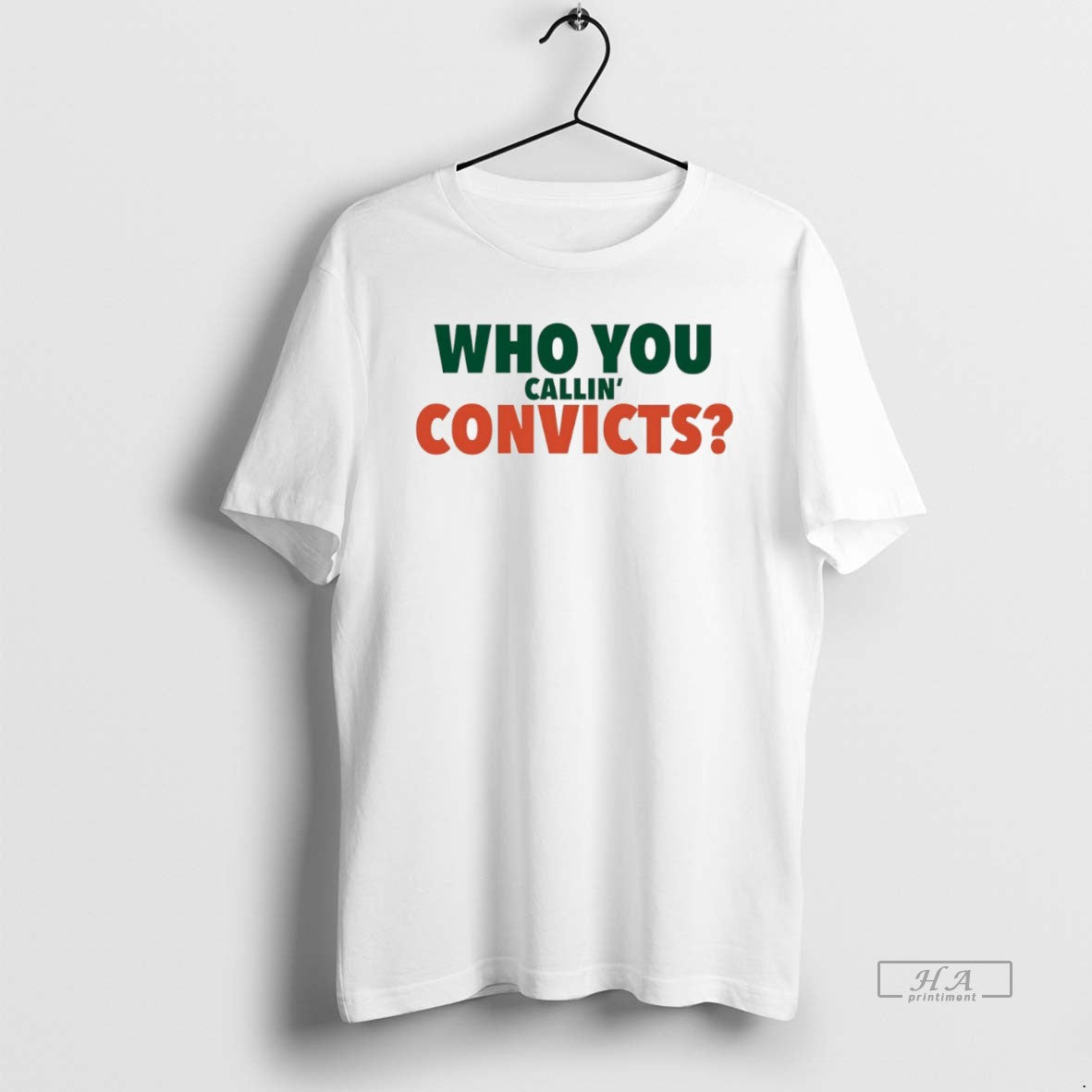 Trendy Who You Callin Convict Miami Hurricanes Tank Top Authentic Gift