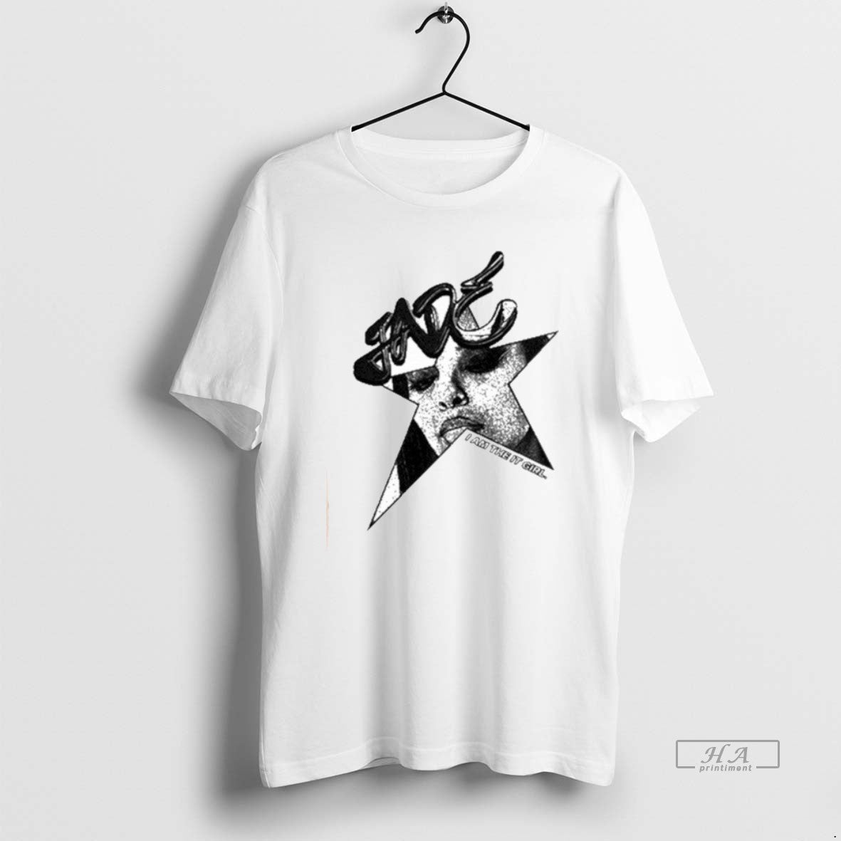 Trendy Jade Star I Am It Tee Authentic Apparel