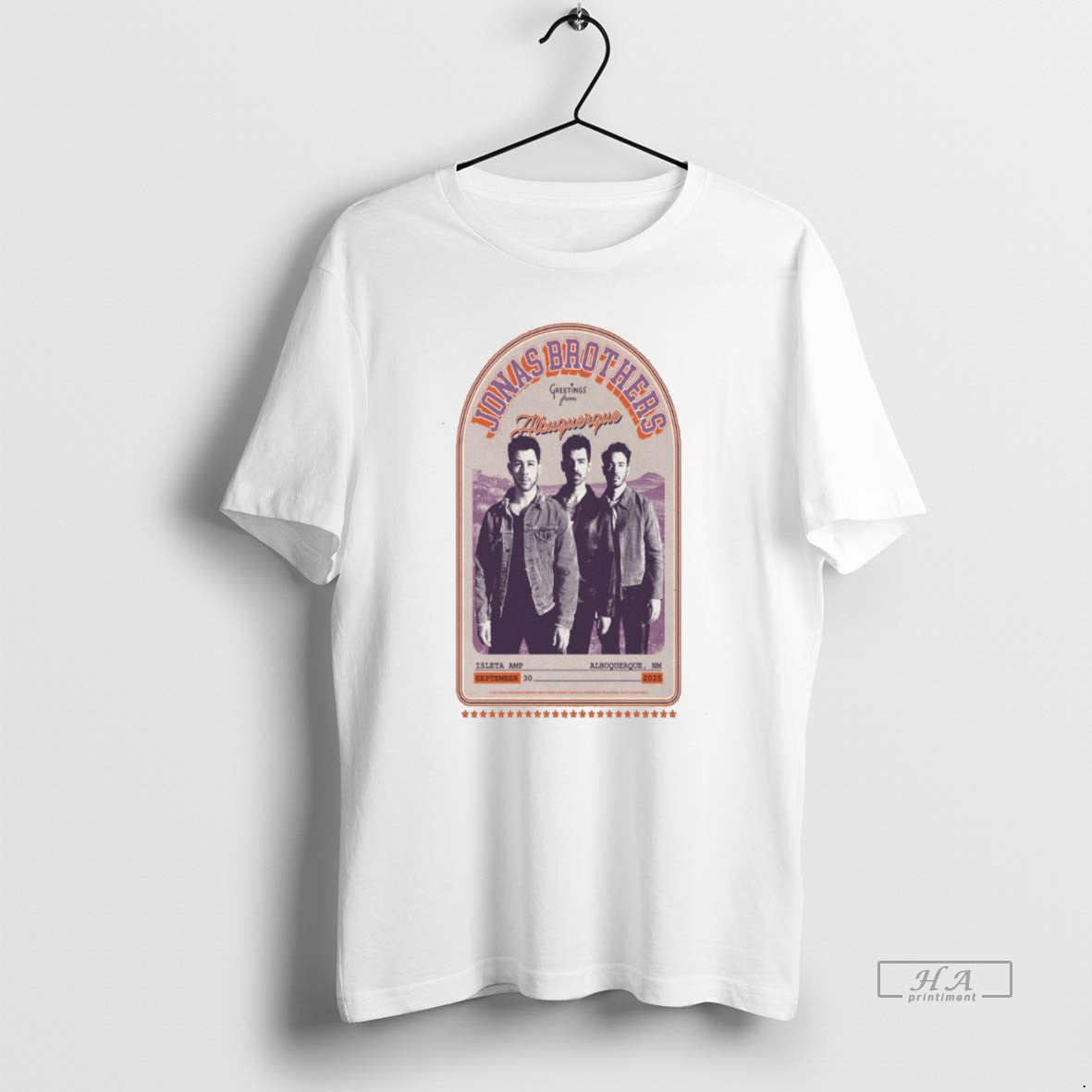 Trendy Jonas Brothers Albuquerque Nm September 30 2025 Concert Tee