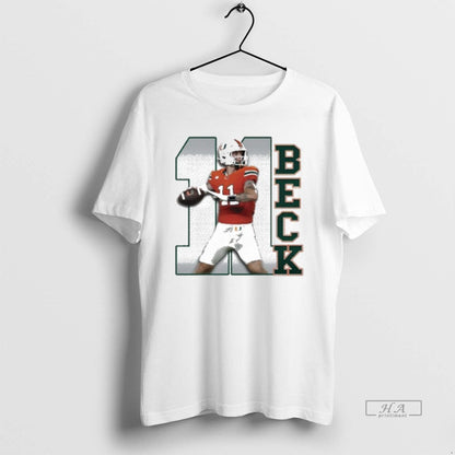 Trendy Miami Hurricanes Beck 11 Shirt Retro Style