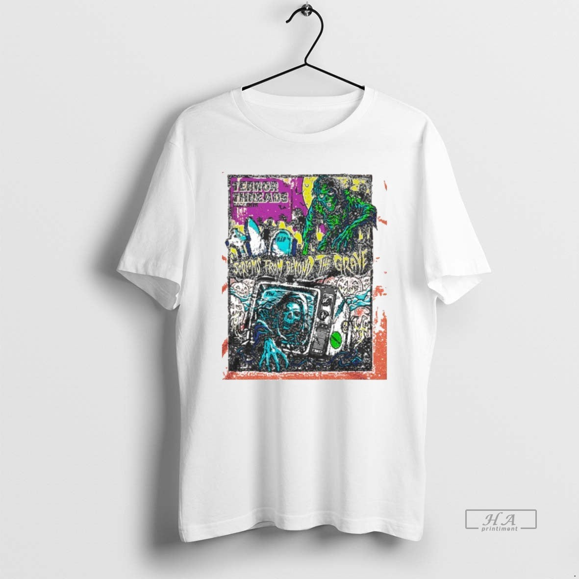 Trendy Terror Threads Screams From Beyond Grave Halloween Sweatshirt
