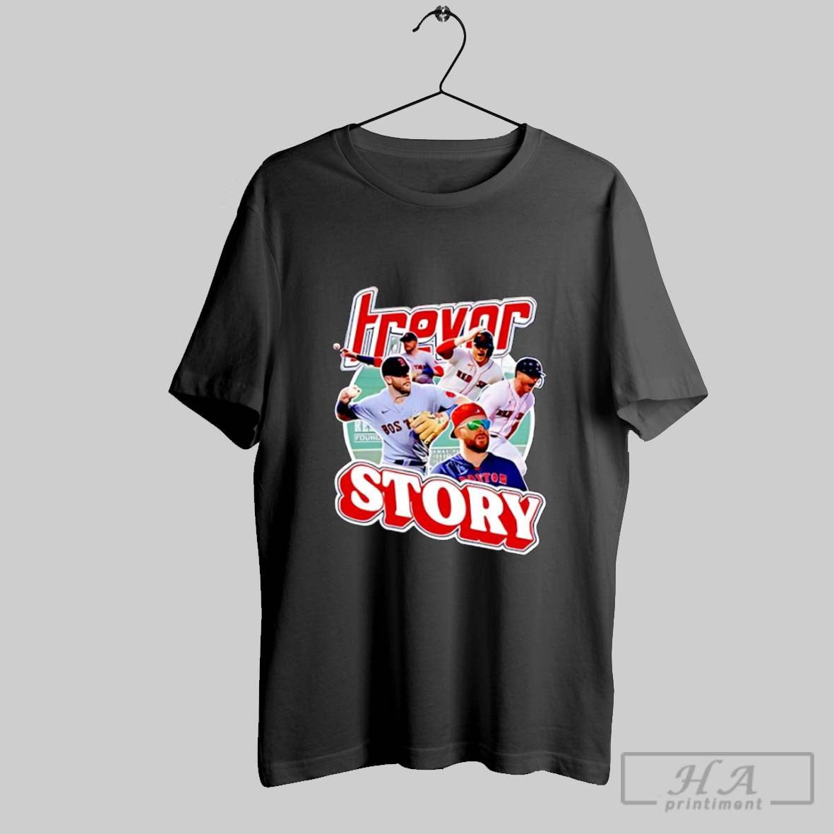 Trevor Story Red Sox Baseball Photo Posters Black Hoodie Exclusive Art