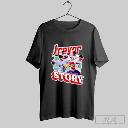 Trevor Story Red Sox Baseball Photo Posters Black Hoodie Exclusive Art