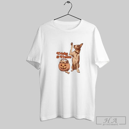Tricks And Treats Dog Brings Basket Bones Halloween Sweatshirt