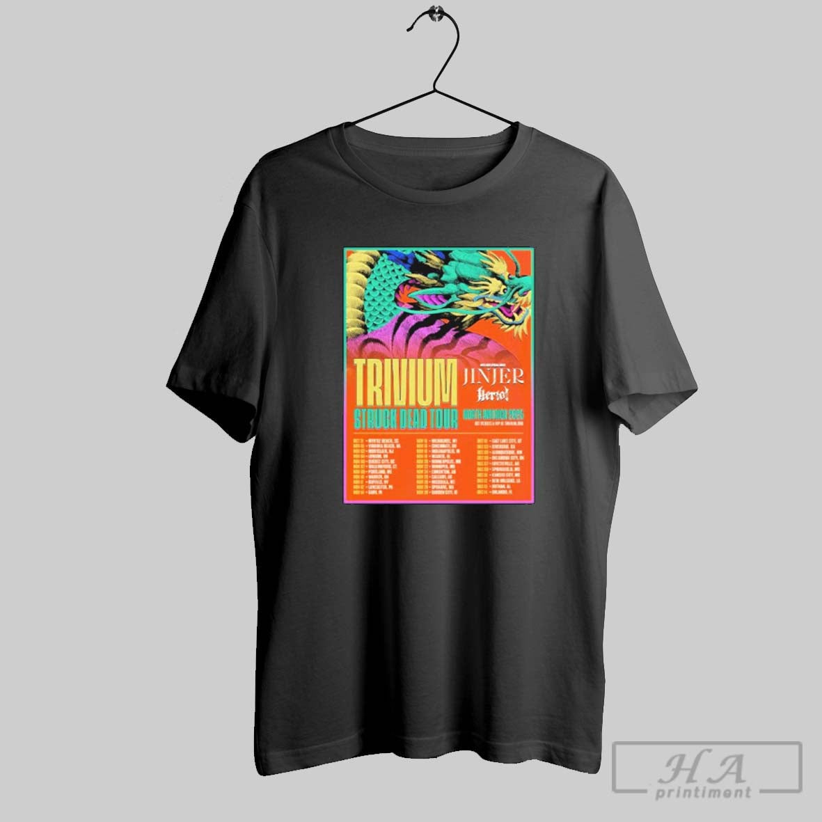 Trivium Struck Dead Tour North American 2025 Dates Long Sleeve