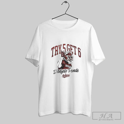 Try 5 Get 6 Dangelo Ponds Indiana Hoosiers Football Long Sleeve