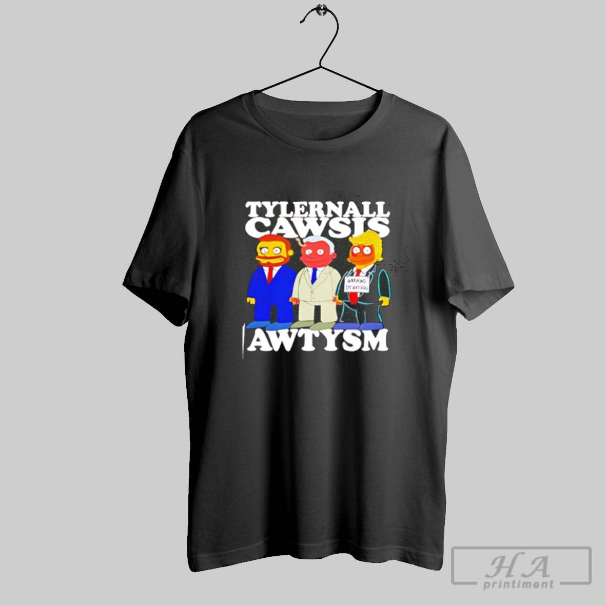 Tylernall Cawsis Awtysm Warning Do Not Hug Caricature Sweatshirt