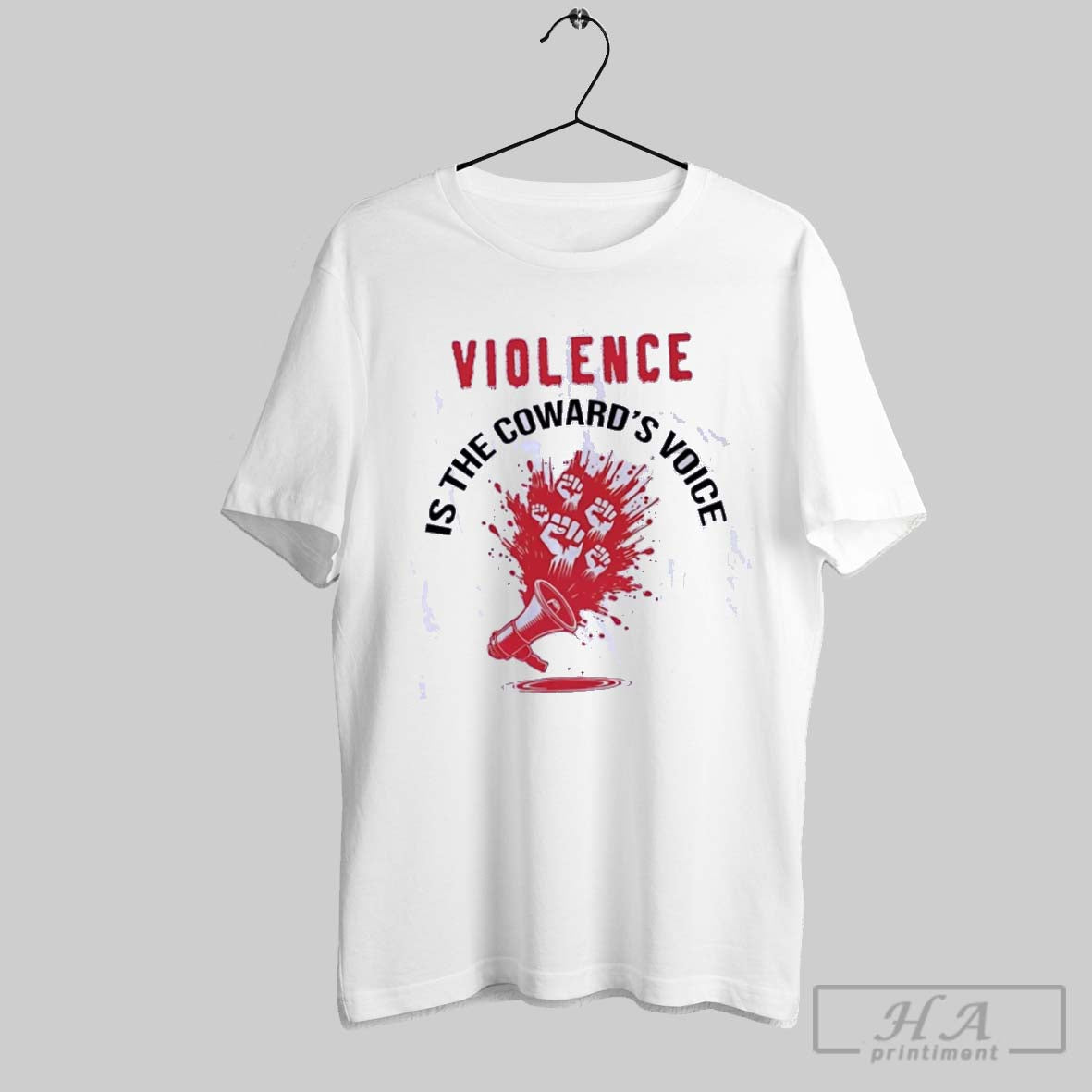 Violence Is Cowards Voice Tank Top Retro Collection