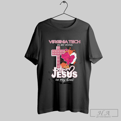 Virginia Tech My Veins Jesus My Heart Hokiebird Virginia Tech Mascot