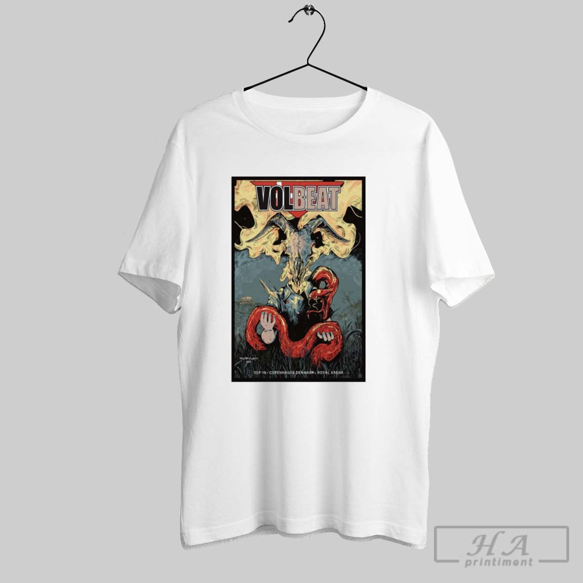 Volbeat Royal Arena Copenhagen Denmark September 19 2025 Tee