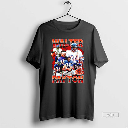 Walter Payton Chicago Bears Signature Shirt Classic Apparel